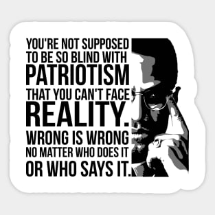 Patriotism vs Reality Sticker